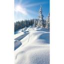 Fototapete Snowdrifts on Winter Snow 144x260 cm