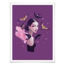 Póster Korenkova - Boho Girl 1 morado