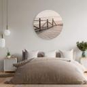 Tableau sur alu-Dibond rond 1X Studio - Chemin vers la plage