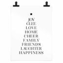 Póster de Navidad - Árbol de Navidad tipográfico - Blursbyai