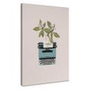 Lienzo Frida Floral Studio - Máquina de escribir botánica