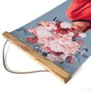 Póster de tela Mujer elegante con espléndidas flores - Polilla