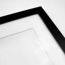 Cadre photo collage pour 3 photos - MDF noir - 23x46 cm