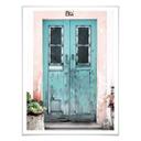 Póster Hugonnard - Puerta azul en Lisboa