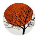 Plakat Kubistika - Warm Sunset