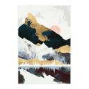Tekstil plakat Refleksion af et vinterlandskab - SpaceFrog Designs