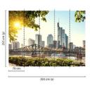non-woven tapet FrankfurtCity fototapet Designwalls i blå og brun 