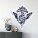 Sticker mural - Miami Ink - Coeur et poignard