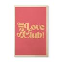 Self Love Club Cuadro de madera rosa - Impresiones de Ayleen
