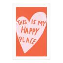 Póster de tela This is my happy place with heart - Fritsch