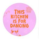 Plakat Dette køkken er til at danse i - Ohkimiko - Round