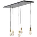 Pendelleuchte Emmanuel, schwarz, 95 x 133 cm, Metall Pendellampe, dimmbar