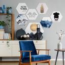 Hexagon - Alu-Dibond - Frederiksson - Waves