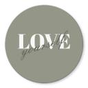 Glasbillede - Love yourself