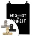 Póster Desconectar para conectar