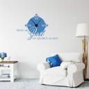 Wallsticker Nimm dir Zeit Wanduhr - 140x90 cm