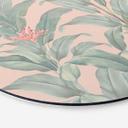 Billede Urban Jungle Tropical Leaves Pink - Bloomery Decor - Alu-Dibond Round