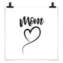 Póster Mamá Corazón - Cuadrado