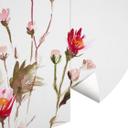 Fototapet - Rundt Illustreret vildblomst - vliesetapet/selvklæbende non-woven tapet