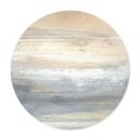 Póster paisaje dorado-gris de pinceladas - Hobday - Redondo