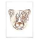 Plakat - Origami leopard - Kobbereffekt