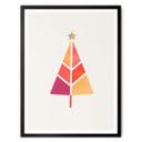 Póster Kubistika - Colorido árbol de Navidad