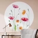Sticker Mural Disher - Colourful Poppies