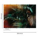 fototapet designvægge i grønt og gult non-woven tapet Jungle Colour regnskov natur
