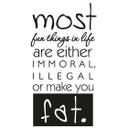Wallsticker -  Most fun things in life...