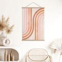 Cuadro de tela Geometría fluida en estilo retro | Boho mural - Costa