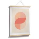 Póster Formas geométricas en naranja-rosa - 1X Studio