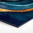 Hexagone - alu-Dibond SpaceFrog Designs - bleu et or