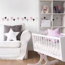 A.S. Création Lovely Kids Frise autocollante enfant - Rosé, Gris