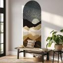 Wallsticker rundbuevægpanel gyldne stjerner - SpaceFrog Designs - smal