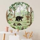 Vinilo decorativo Kikki Belle - Cuadro de búsqueda del bosque - Redondo