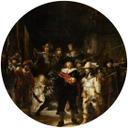 Fototapet - Rundt Rembrandt - Nattevagten - vliesetapet/selvklæbende non-woven tapet