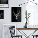 Cuadro decorativo cristal acrílico - Origami cabeza de ciervo