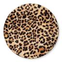 Glasbillede - Vild leopard - Dyreprint - Tunaboylu - Rund