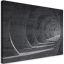 Canvasbillede, Grå 3D-tunnel