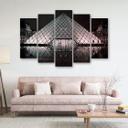 Lærredstryk 5 styk, Louvre Paris Frankrig