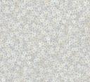 Papel pintado no tejido flores, hojas naturaleza floral, clásico mate en gris