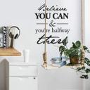 Wallsticker -  Believe you can...