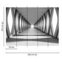 non-woven tapet GreyAisle betonlook fototapet Designwalls i grå og hvid