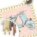 Poster - Illustrated Vespa