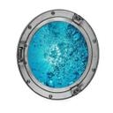 Tableau en Alu-Dibond effet trompe l'œil - Hublot - Son de l'océan - Rond