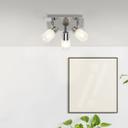 Spotrondell Lana, metallic, 4, 14,5 x 30,5 cm, Glas Strahler
