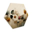 Sekskantet træ Buket af tørrede blomster - Treechild