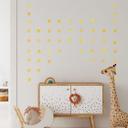 Muursticker set stippen - Geel (50 stickers)