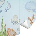 Tapet cirkel Oliver Robins - Underwater Friends - vliesetapet/selvklæbende non-woven tapet