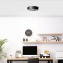 Deckenleuchte Miriam, schwarz, Ø 31 cm, Metall Moderne Deckenlampe
